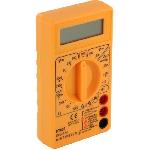 Electricite (multimetre - Detecteur De Terre - Test Prise) Digital multitesteur - CHACON - 600 V - Ecran LCD 3.5 - Jaune