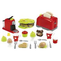 Dinette - Cuisine ECOIFFIER Coffret toaster - Collection 100% Chef - Conseillé des 18 mois - Origine France Garantie