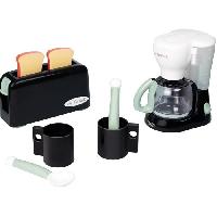 Dinette - Cuisine Set petit déjeuner Tefal - Smoby - Grille pain + cafetiere + tasses et cuilleres - Dés 3 ans