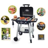 Dinette - Cuisine Smoby - BBQ Grill - Barbecue pour enfant - 18 accessoires - Fonctions flammes rétractables et boutons sonores - Fabriqué en France