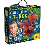 Etude Histoire - Etude Geographie - Etude Archeologie Dino STEM - LISCIANI - I'm a Genius - Construis ton T-Rex - Puzzle et autocollants - Activité ludique et éducative