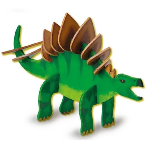 Jeu De Peinture Dinosaure en bois qui brille dans le noir - Kit de bricolage - SES CREATIVE - Fabrique ton propre dinosaure qui brille dans le noir.