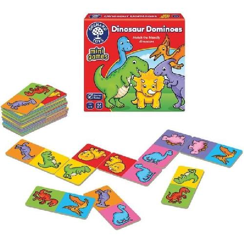 Jeu D'apprentissage Dinosaures domino - Jeu classique - ORCHARD