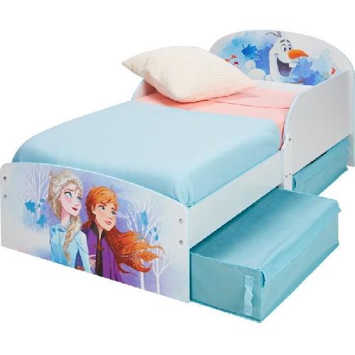 Disney La Reine des Neiges - Lit pour enfants avec espace de rangement sous le lit pour matelas 140cm x 70cm
