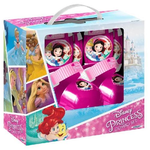 Accessoire Plein Air - Piece Detachee Plein Air DISNEY PRINCESSES Set Patins a Roulettes avec Coudieres/Genouilleres