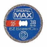 Disque de decoupe haute longevite EZ SpeedClic Dremel Max S456 - o38mm pour metaux