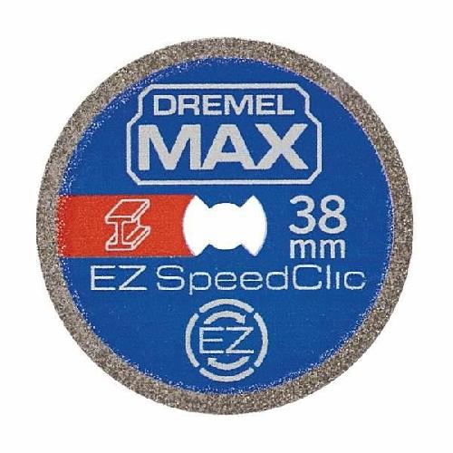 Accessoire - Consommable Machine Outil Disque dé découpe haute longévité EZ SpeedClic Dremel Max S456 - ø38mm pour métaux