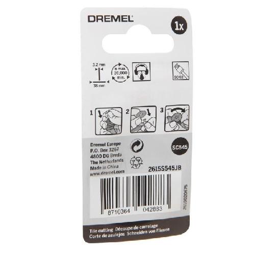 Accessoire - Consommable Machine Outil Disque diamant a tronçonner DREMEL S545 - Ø 38mm - Découpe de Faience/Porcelaine/Céramique