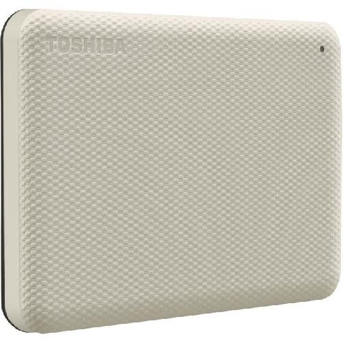 Disque Dur Externe Disque dur externe - TOSHIBA - CANVIO ADVANCE - 2 To - Blanc - Logiciels de sécurité et sauvegarde inclus