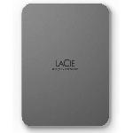 Disque dur portable externe - LACIE - Mobile Drive secure v2 - USB 3.1-C - 4To - Gris espace (STLR4000400)