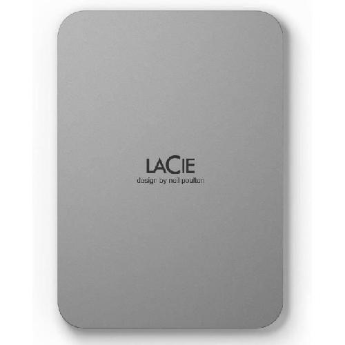 Disque Dur Externe Disque dur portable externe - LACIE - Mobile Drive v2 - USB 3.1-C - 4To - Gris (STLP4000400)