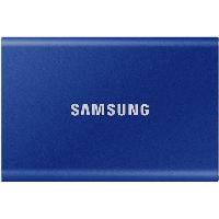 Disque Dur Ssd Externe SAMSUNG - SSD externe - T7 Bleu - 2To - USB Type C (MU-PC2T0H/WW)