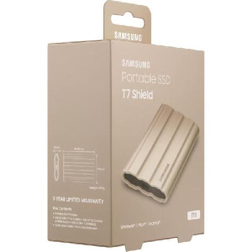 Disque Dur Ssd Externe Disque SSD Externe - SAMSUNG - T7 Shield - 1 To - USB 3.2 Gen 2 (USB-C connector) (MU-PE1T0K/EU)