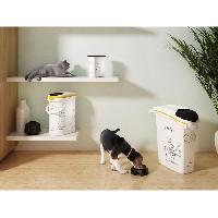 Distributeur D'aliment CURVER Conteneur a croquettes pour chat  4 kg - 10L - Le diner et servi