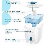Pichet - Carafe - Bouteille De Service Distributeur d'eau BRITA - Flow - Capacite 8.2L dont 5.2L d'eau filtree - 1 Cartouche Maxtra Pro All-In-1 incluse