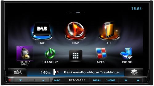DNN9250DAB - Autoradio 2DIN DVD/MP3/DIVX - USB/iPod/SD - DAB/Bluetooth/WiFi - Navigation Europe - Ecran 7p - 2014