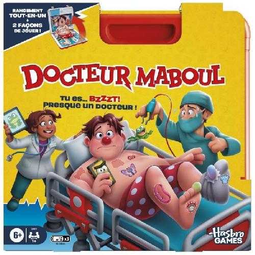 Jeu De Societe - Jeu De Plateau Docteur Maboul. jeu de plateau électronique avec mallette de transport tout-en-un. 2 façons de jouer. 1 joueur et plus. 10 minutes.