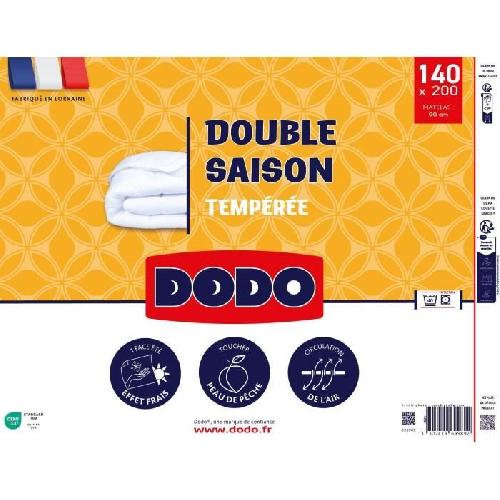 Couette DODO - Couette double saisons - 140 x 200 cm - 300 g/m² - Volupt'air