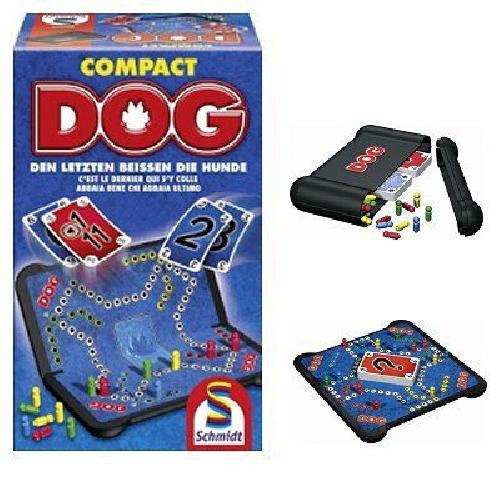 Jeu De Societe - Jeu De Plateau DOG Compact - Jeux de Société - SCHMIDT SPIELE - Profitez du jeu DOG dans une version compacte idéale pour les voyages !