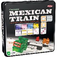 Dominos Jeu de dominos Mexican Train TACTIC - Boite metal - Multicolore - 30 min - Adulte