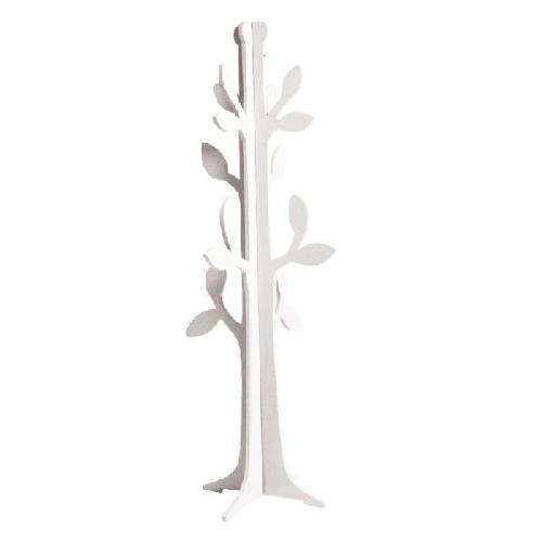 DOMIVA Arbre portant Charme - MDF - Porte-manteaux - Blanc - 120 cm