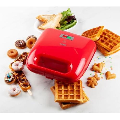 Croque Monsieur DOMO - DO9242W - Appareil a croque monsieur - 5 en 1 - 5 jeux de plaques anti-adhésives interchangeables - 750W