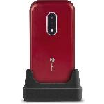 DORO Telephone mobile 7030 - 4G LTE - microSD slot - GSM - 320 x 240 pixels - 3 MP - rouge
