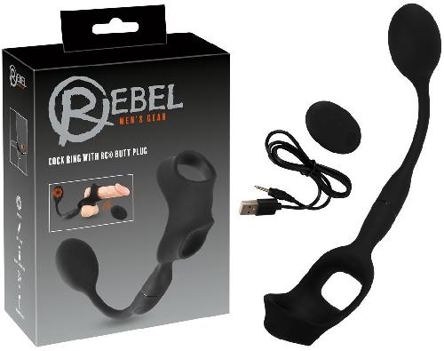 Plugs et godes Anal Double Anneau + Plug anal USB Telecommande