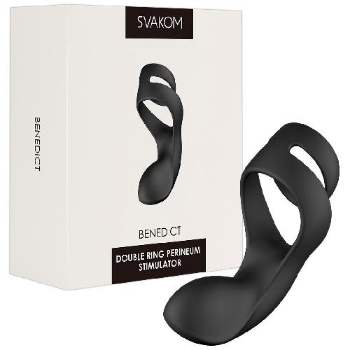 Anneaux et cockrings Double Anneau USB avec stimulateur de Perinee Benedict