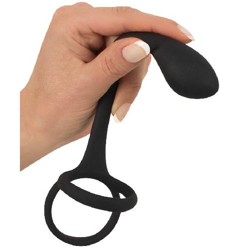 Plugs et godes Anal Double Cockring et Plug Anal