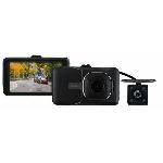 Boite Noire Video - Camera Embarquee Double dashcam 12-24V GUARDO AV-AR avec ecran 3''