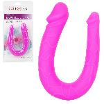 Double Dong en Silicone Rose - 30 cm