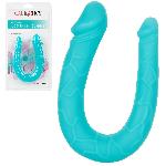 Double Dong en Silicone Turquoise - 30 cm