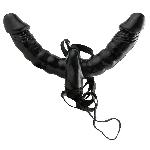 Double gode ceinture vibrant avec telecommande