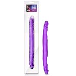 Double Gode Realiste B Yours Pourpre - 41 cm