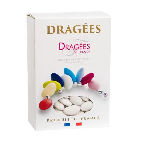 DRAGEES DE FRANCE Dragees Avola Lys 44 Amande - Couleur - blanc - Boite 1 kg