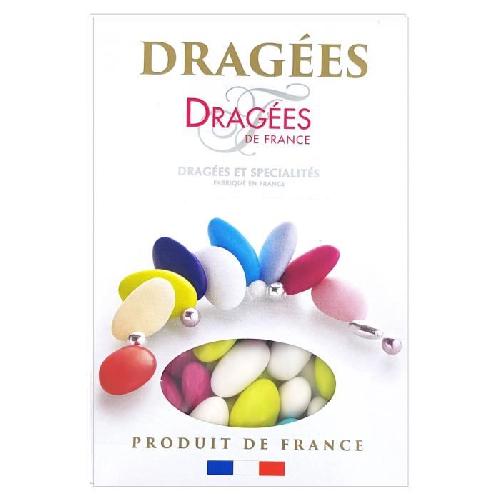 DRAGEES DE FRANCE Dragees Belle de nuit - Couleurs vives - 40 d'amande - 1 kg