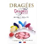 DRAGEES DE FRANCE Dragees Belle de nuit - Rose - 40 d'amande - 1 kg