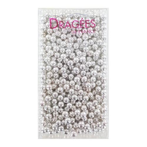 DRAGEES DE FRANCE Perles de sucre - Argentees No 6 - 250 g