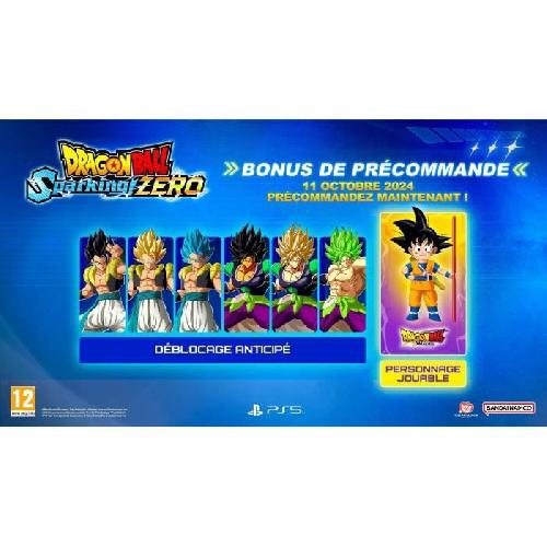 Sortie Jeu Playstation 5 Dragon Ball Sparking! Zero - Jeu PS5