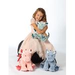 Peluche Dragon Trendy. Bleu Jeans 30 cm