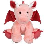 Peluche Dragon Trendy. Rose Poudré 30 cm