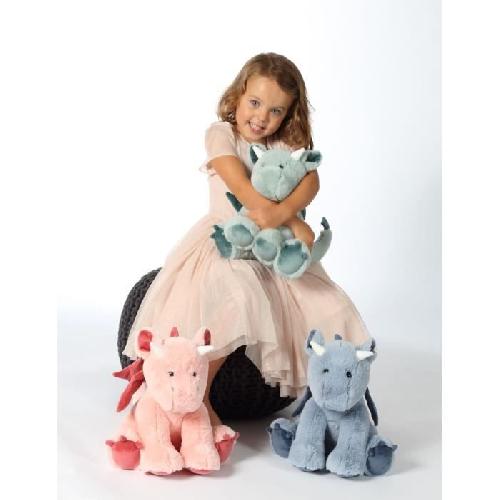 Peluche Dragon Trendy. Rose Poudré 30 cm