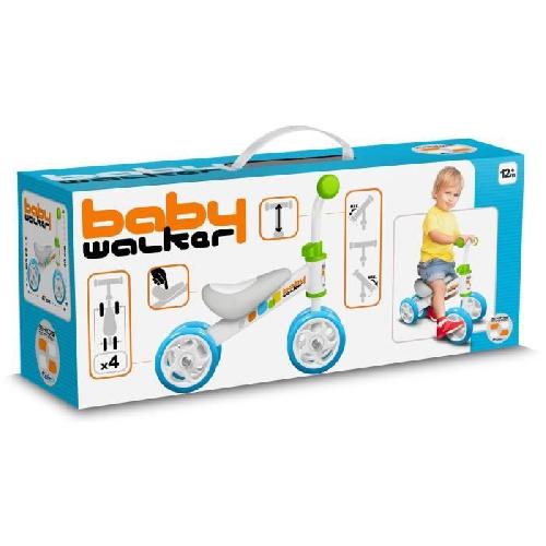 Draisienne Draisienne Baby Walker Skids Control - Cadre acier ergonomique - 4 roues PVC - Confortable et sécurisé - Vert