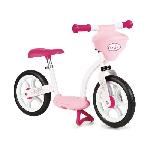 Draisienne - SMOBY - Corolle - Rose - 2 roues - Porte-poupon integre