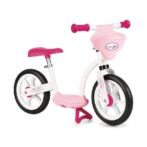 Draisienne Draisienne - SMOBY - Corolle - Rose - 2 roues - Porte-poupon integre
