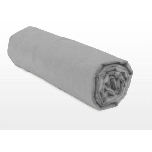 Drap Housse Drap housse - HOME LINGE PASSION - HP71773 - 180 x 200 cm + 30 cm bonnet - Microfibre - 82 g - Gris clair