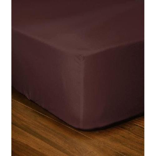 Drap Housse Drap-housse - LOVELY HOME - LH71596 - 140x190+30 cm - Marron