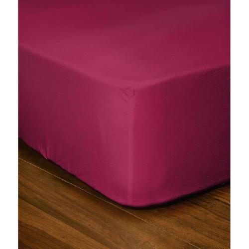 Drap Housse Drap-housse - LOVELY HOME - LH71616 - 140x190+25 cm - Fuchsia