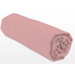 Drap-housse - LOVELY HOME - LH71625 - 140x190+35 cm - Rose